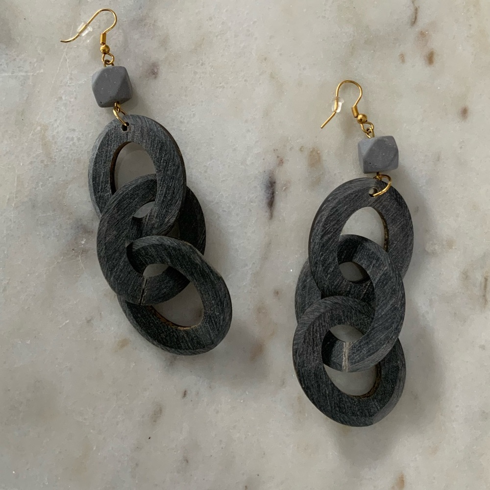 Horn Chain Earrings